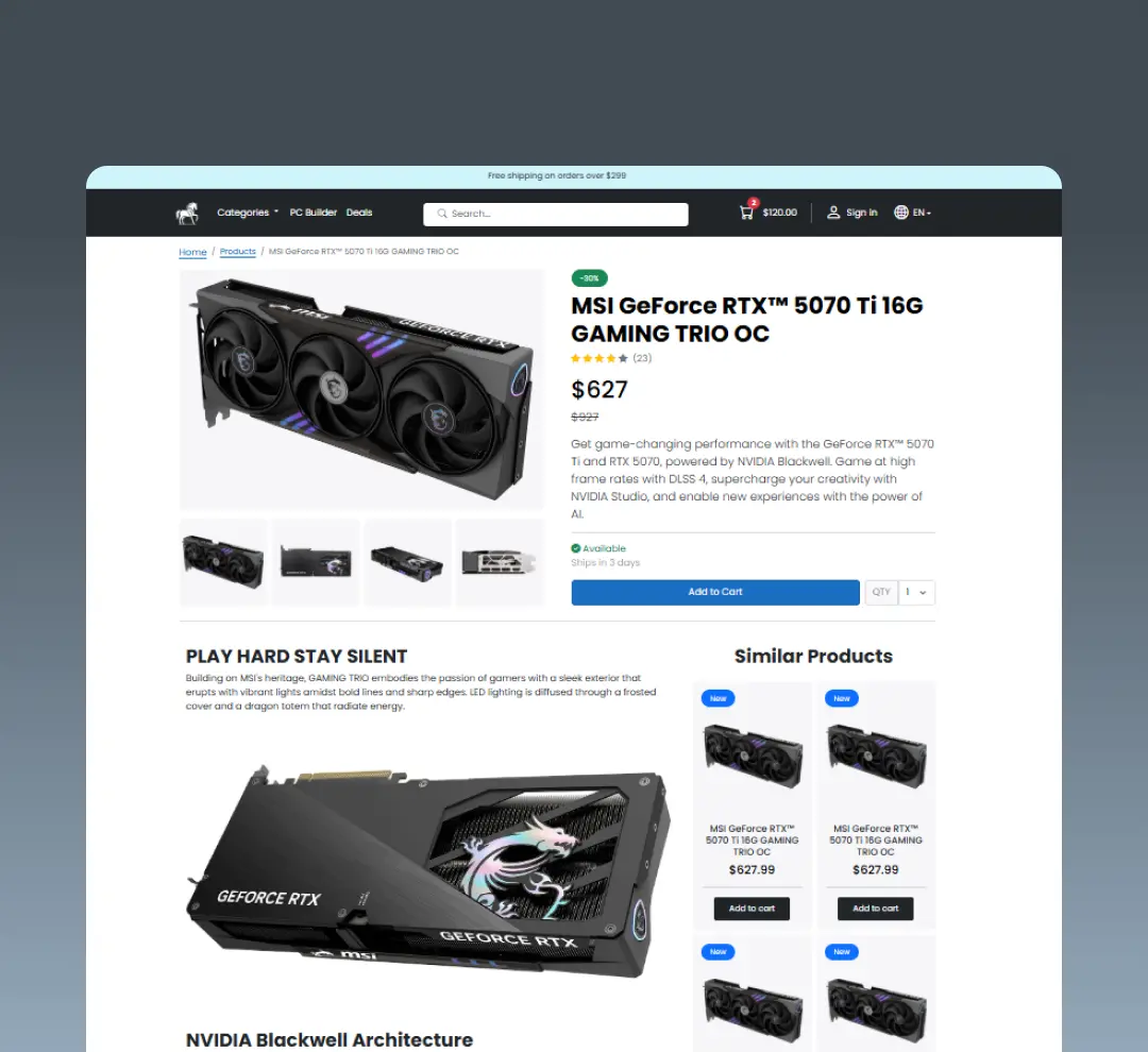 University of science, a demo website